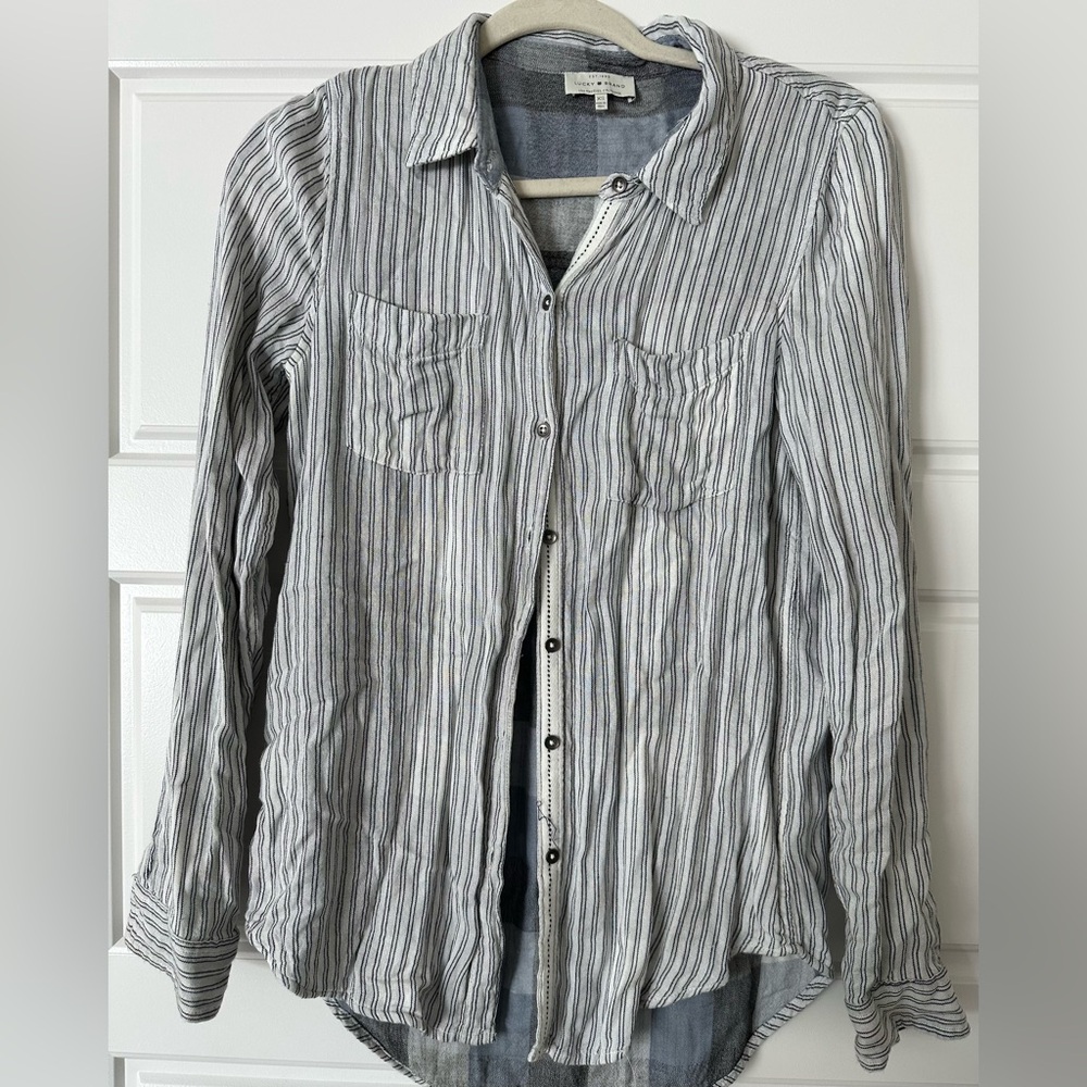 Lucky Brand Striped Button Down
